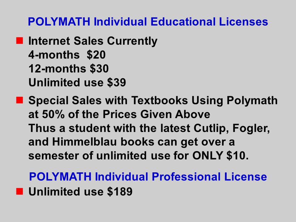 polymath software download student