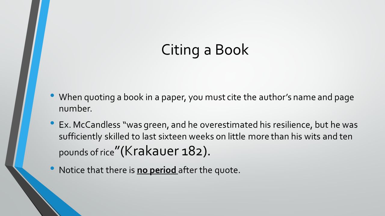 how to properly cite sources in a paper