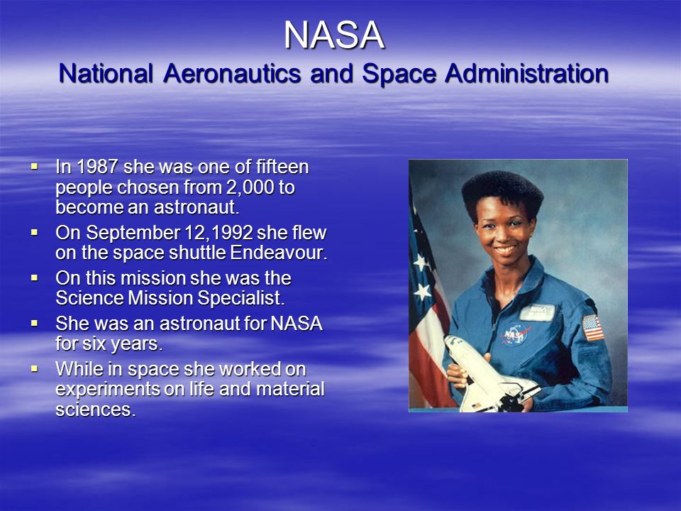 nasa crew mae jemison