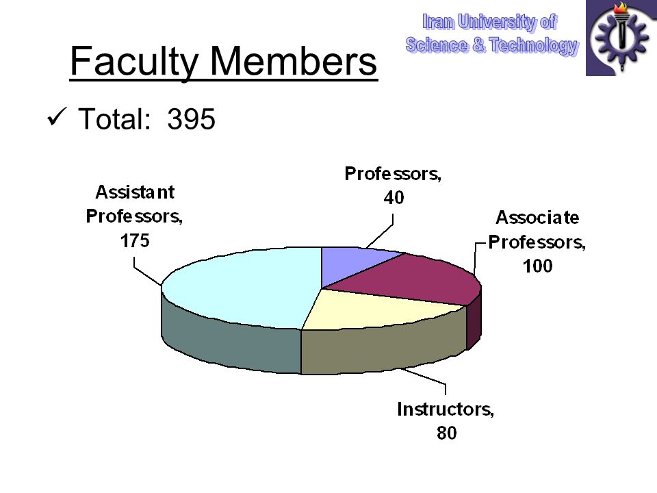 Faculty Members Total: 395
