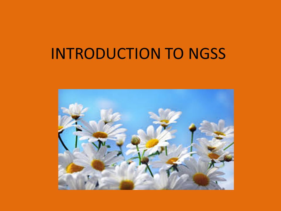 INTRODUCTION TO NGSS