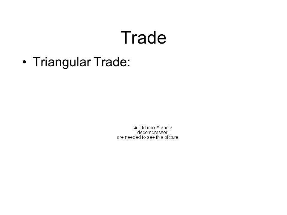 Trade Triangular Trade: