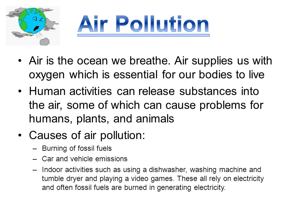 Air is the ocean we breathe.