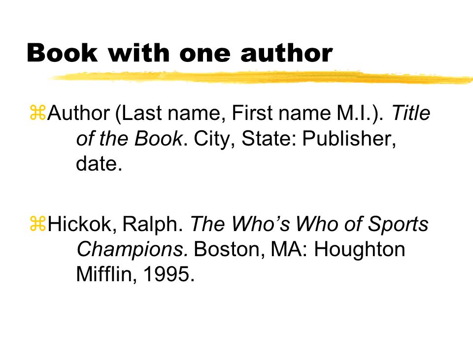 how to write a bibliography for a book with one author how to write a bibliography mla