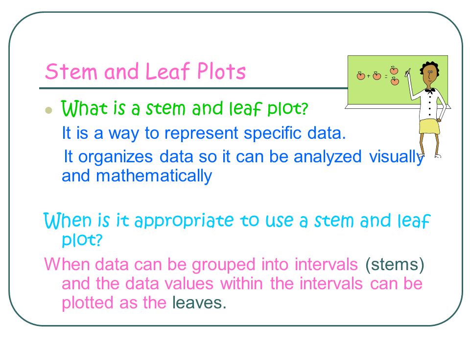 Stem And Leaf Plots Definitions Range Range The Difference