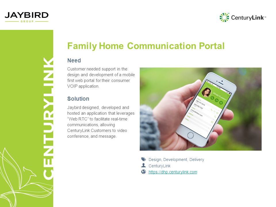 Family Home Communication Portal Need Customer needed support in the design and development of a mobile first web portal for their consumer VOIP application.