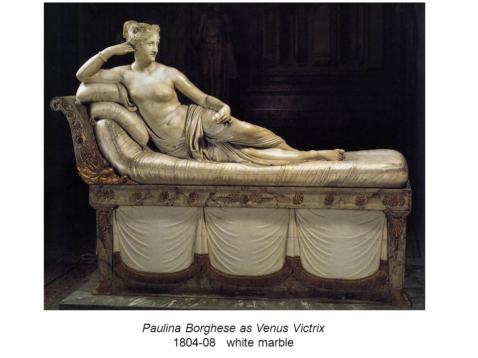 Paulina Borghese as Venus Victrix white marble