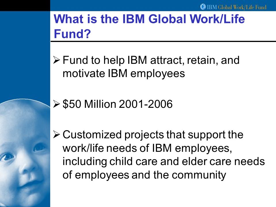 What is the IBM Global Work/Life Fund.