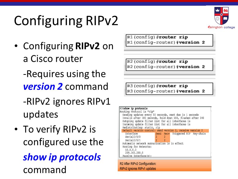 Lecture Week 7 RIPv2 Routing Protocols and Concepts. - ppt download