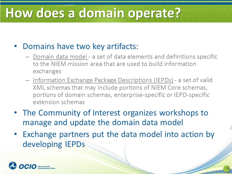 How does a domain operate.