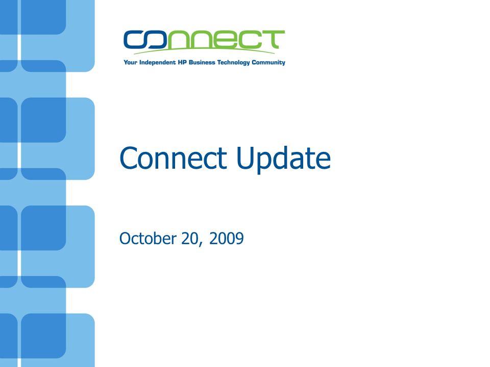 Connect Update October 20, 2009