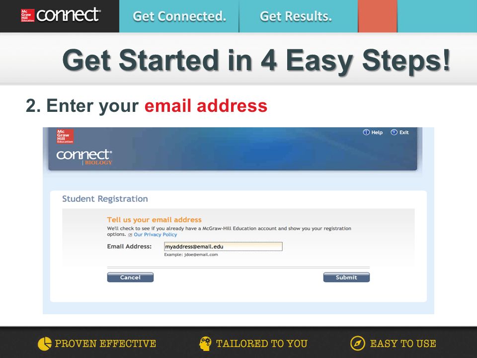 Get Started in 4 Easy Steps! Get Started in 4 Easy Steps! 2. Enter your  address