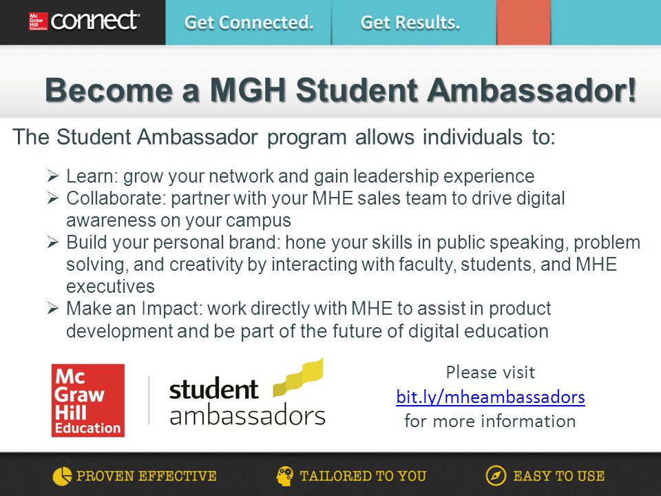 Please visit bit.ly/mheambassadors for more information Become a MGH Student Ambassador.