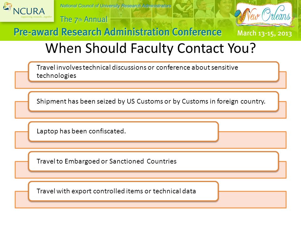 When Should Faculty Contact You.