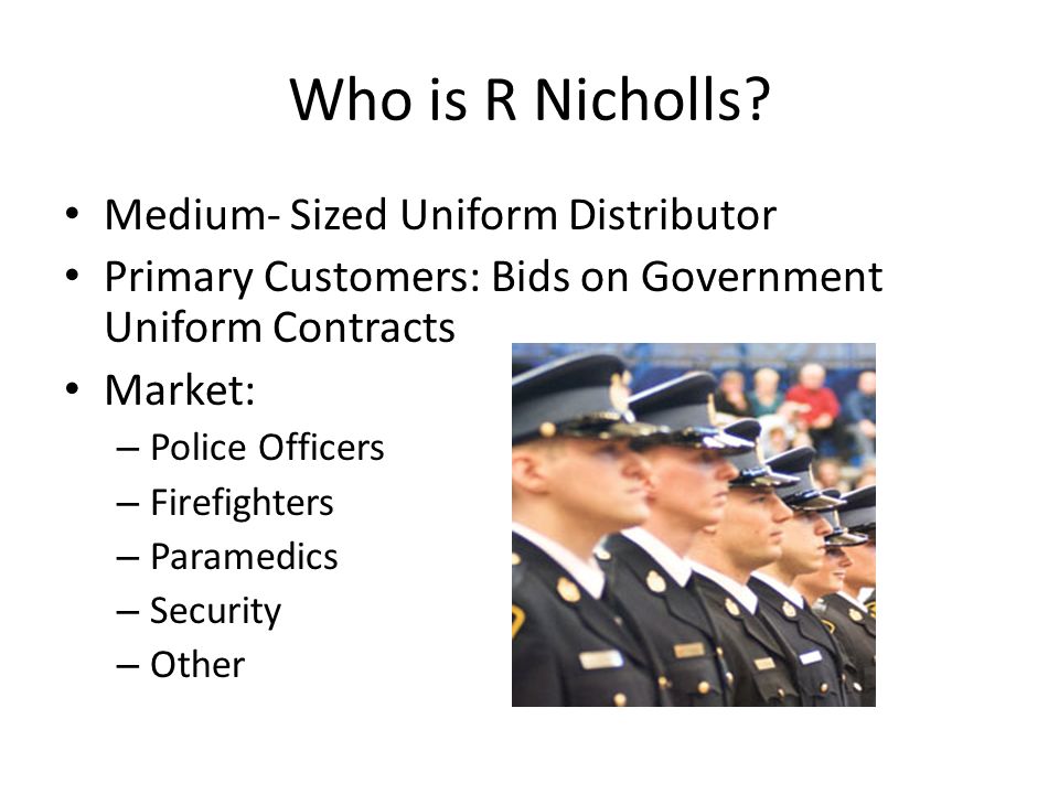Who is R Nicholls.