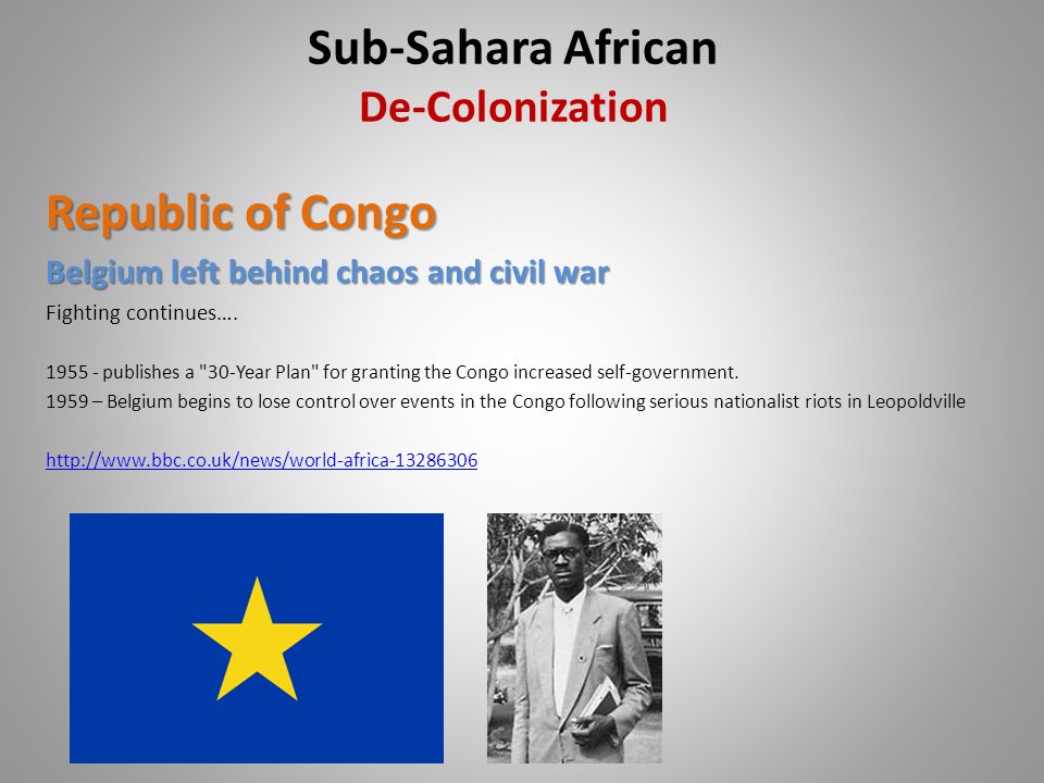 Republic of Congo Belgium left behind chaos and civil war Fighting continues….