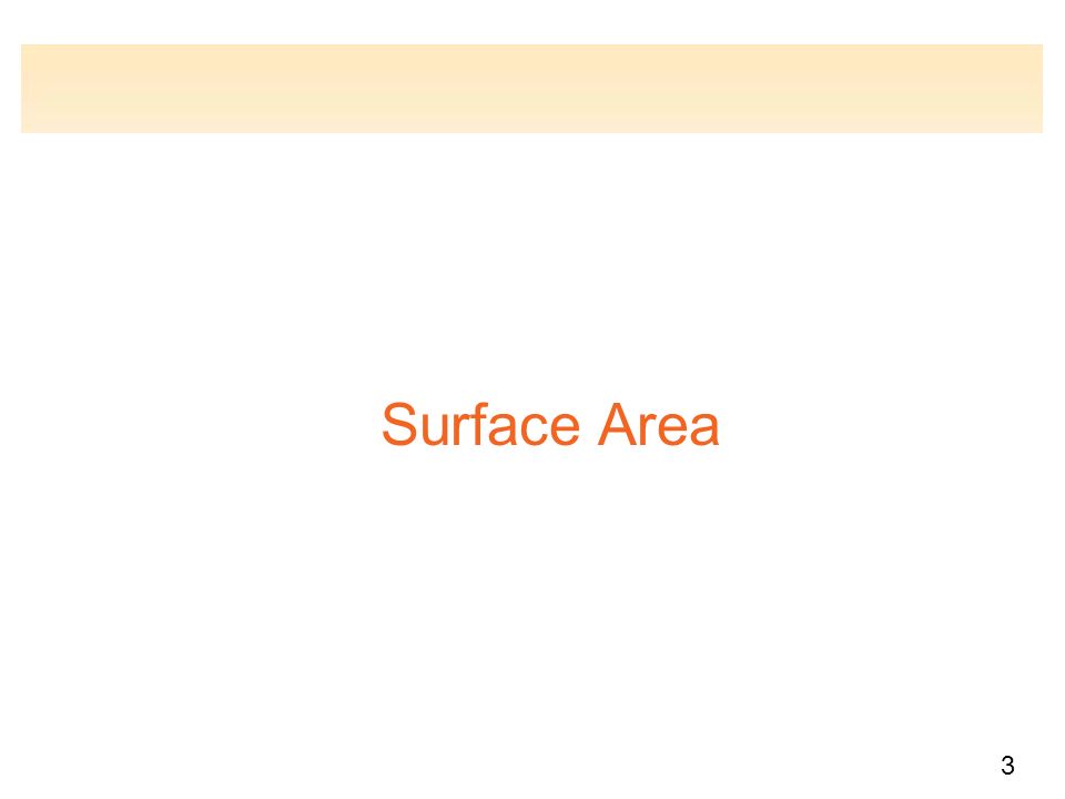 3 Surface Area