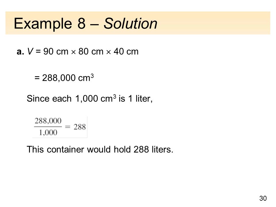 30 Example 8 – Solution a.