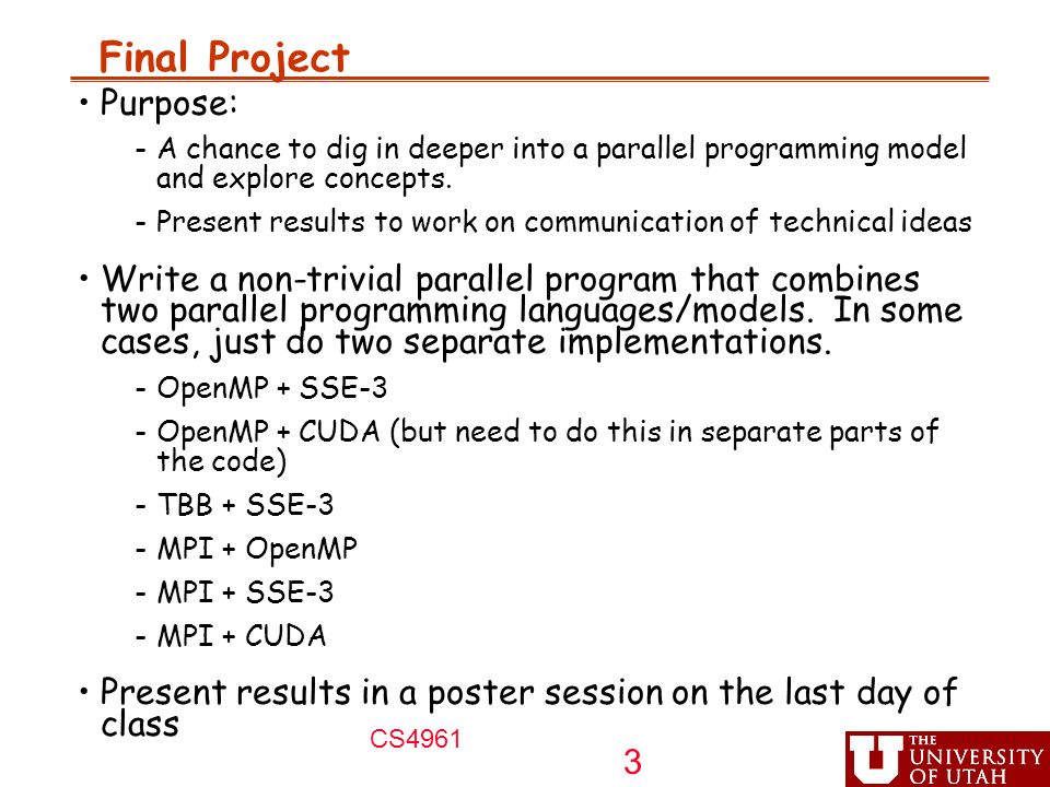 L23: Future Parallel Programming Languages November 30, ppt download