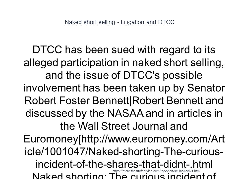 suing naked short sellers Suing naked short sellers
