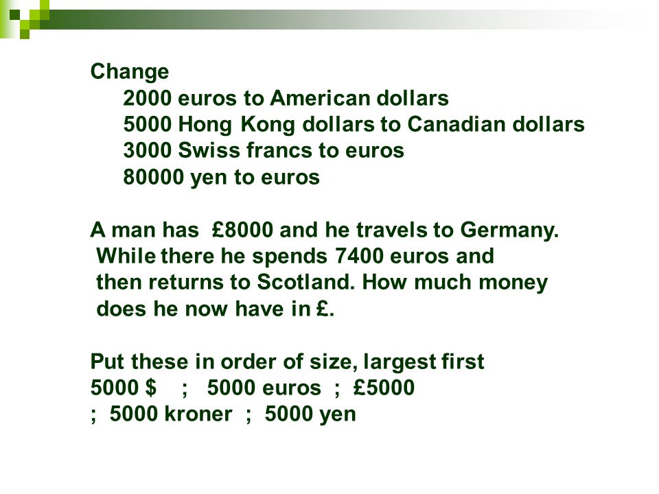 Foreign Currency Arithmetic U S A Dollars 1 80 Canada Foreign Currency Arithmetic U S A Dollars 1 80 Canada