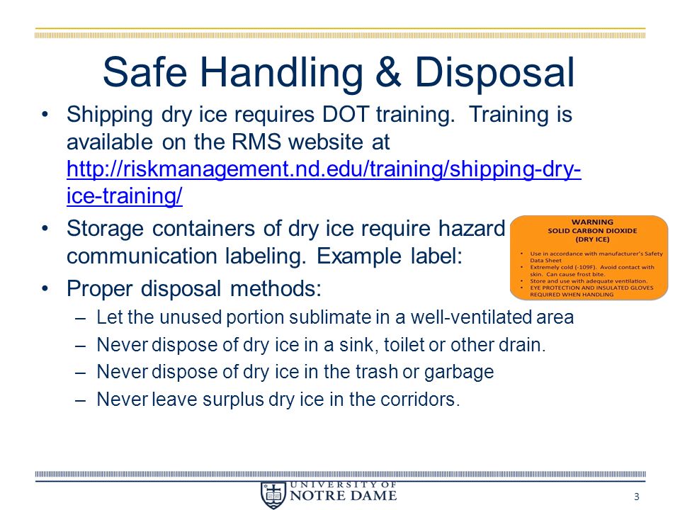 Dry Ice Safety Tips: Storage, Handling and Disposal