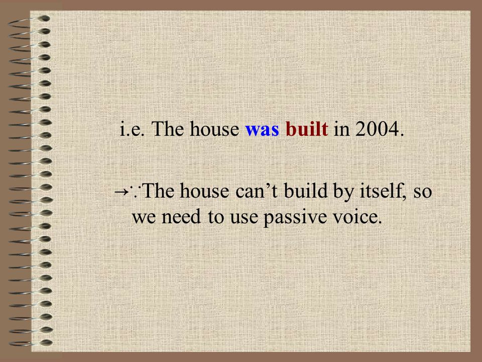 We use a passive verb to say what happens to the subject: The pattern of passive: subject + be (is/was/have been etc.) + the past participle (gone/seen etc.)