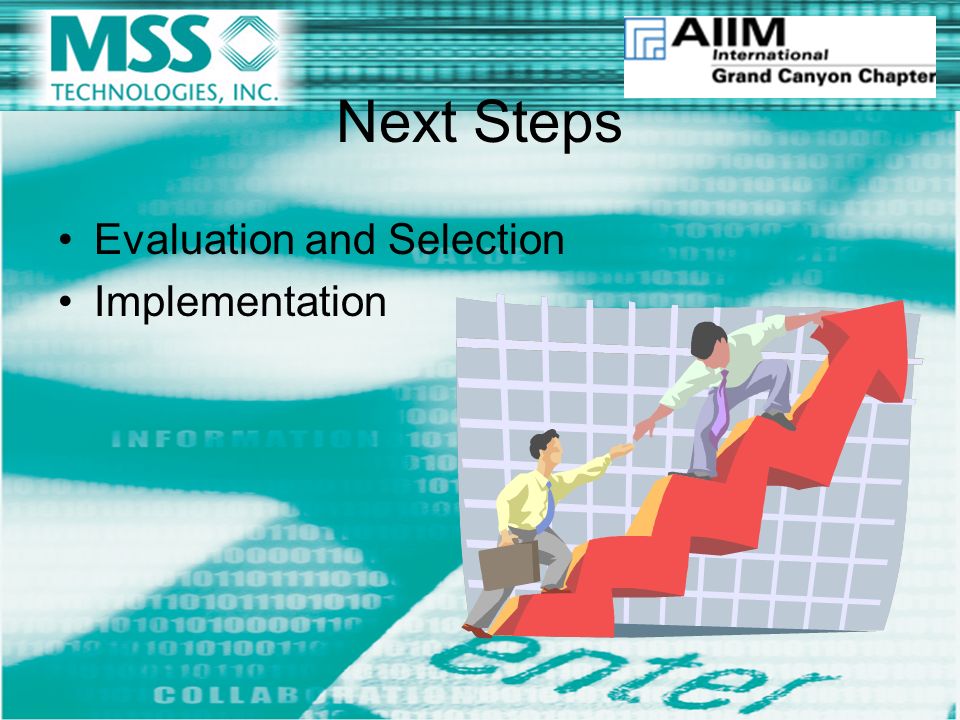 Next Steps Evaluation and Selection Implementation