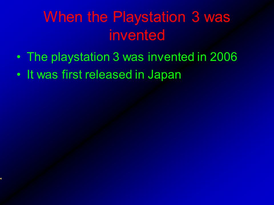 By Matthew Montgomery Playstation 3 The Creator Ken Kutaragi is the creator  of the play station 3. He was born in Tokyo, Japan in He also created. -  ppt download