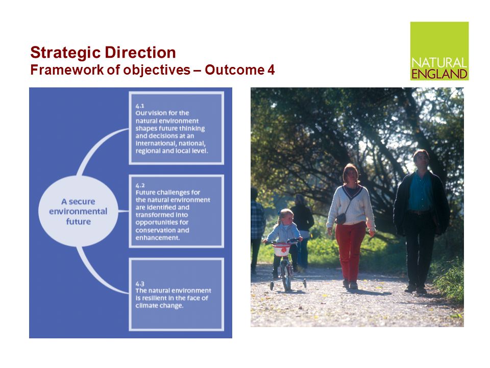 Strategic Direction Framework of objectives – Outcome 4