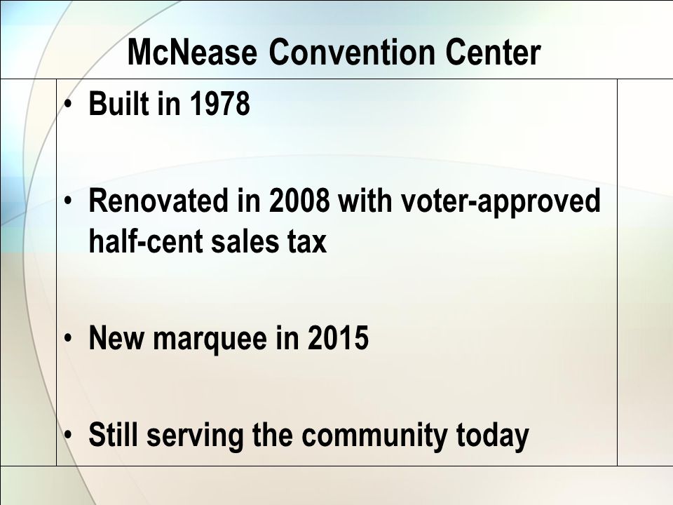 Mcnease Convention Center Seating Chart