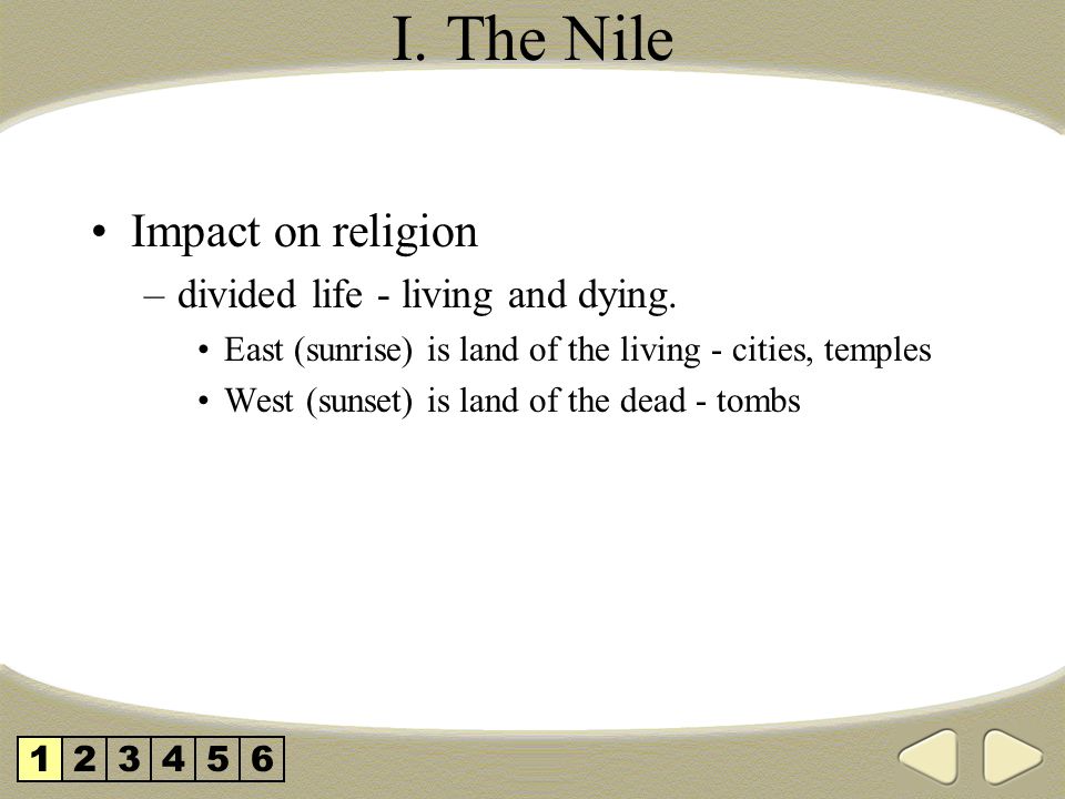 Impact on religion –divided life - living and dying.