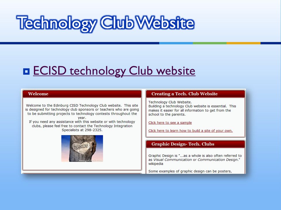  ECISD technology Club website ECISD technology Club website