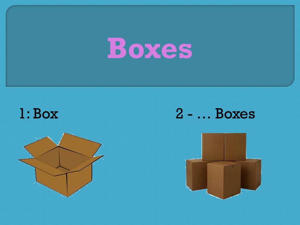 Boxes 1: Box2 - … Boxes