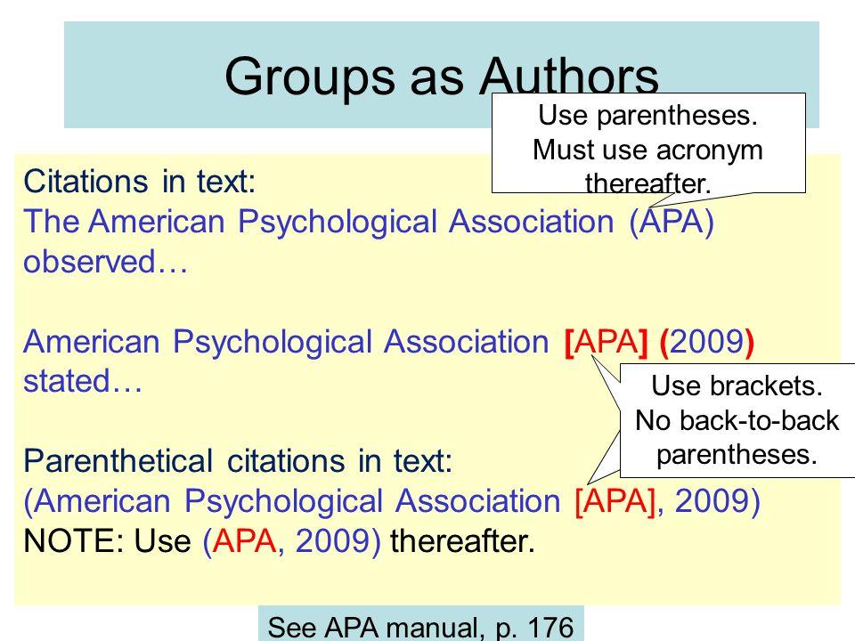 APA Part 1 – Test citations APA Citing: “Pretest”. - ppt download