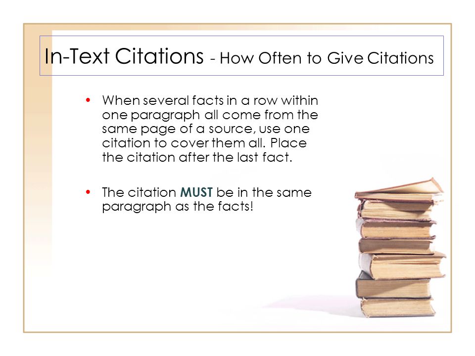 In-Text Citations: Mistake #5--Citing the Same Source Multiple Times in One  Paragraph 