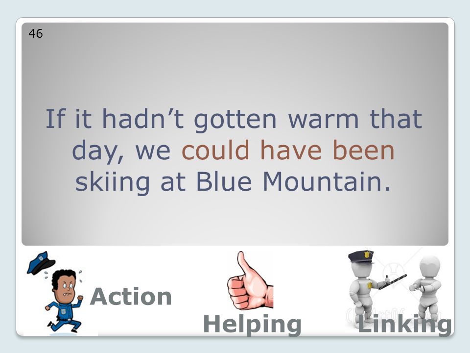 If it hadn’t gotten warm that day, we could have been skiing at Blue Mountain.