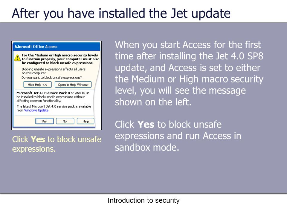 Microsoft ® Office Access ® 2003 Training Introduction to security Your  STS, Tom Redd, presents: - ppt download