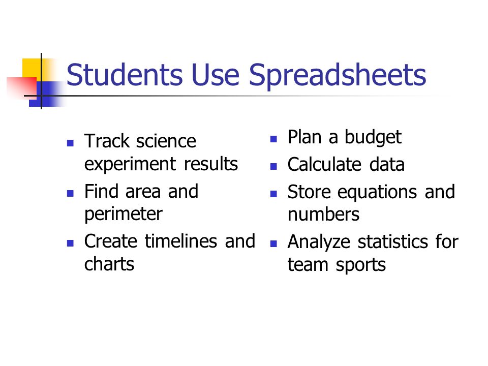 spreadsheets chapter 7 objectives define and describe spreadsheets
