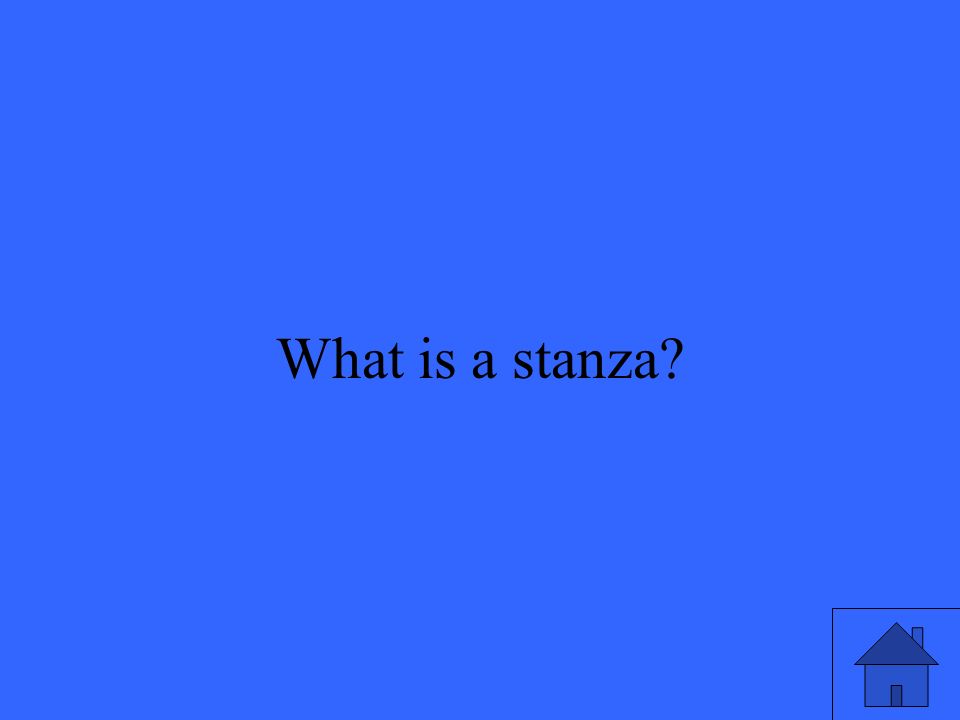 33 What is a stanza