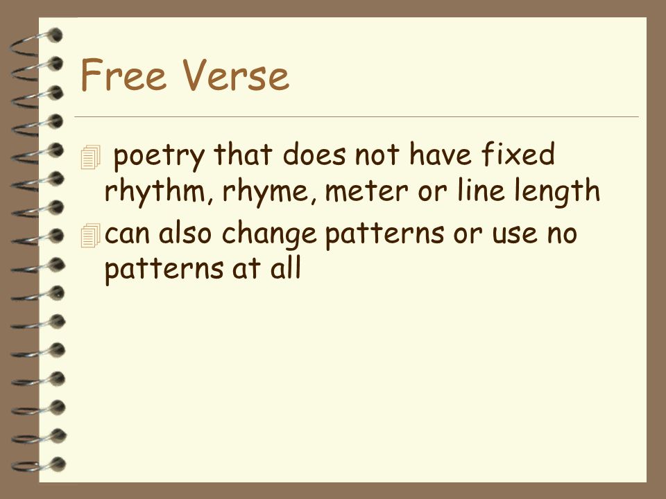 Blank Verse 4 poetry written in unrhymed iambic pentameter lines