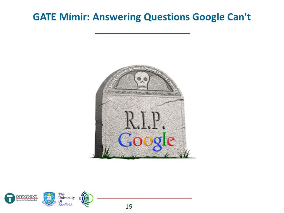 19 GATE Mímir: Answering Questions Google Can t