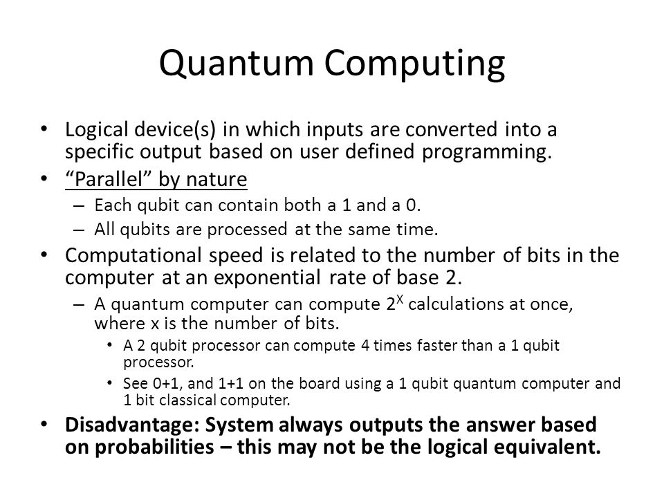 Quantum Computing Presented by: Don Davis PHYS ppt download