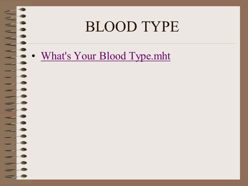 Blood Types AB ABO