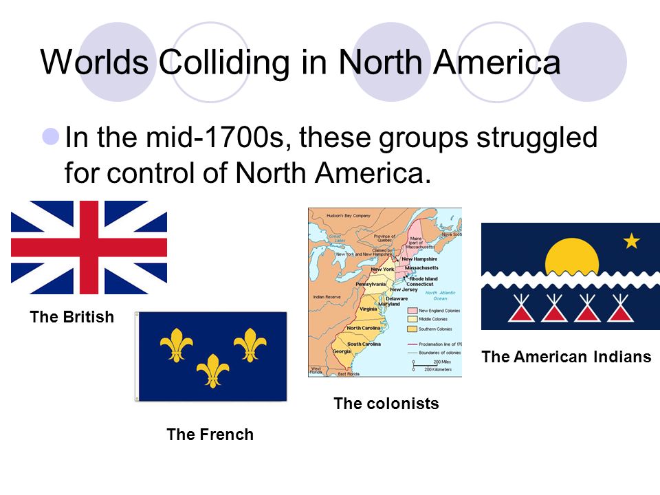 Worlds Colliding in North America In the mid-1700s, these groups struggled for control of North America.