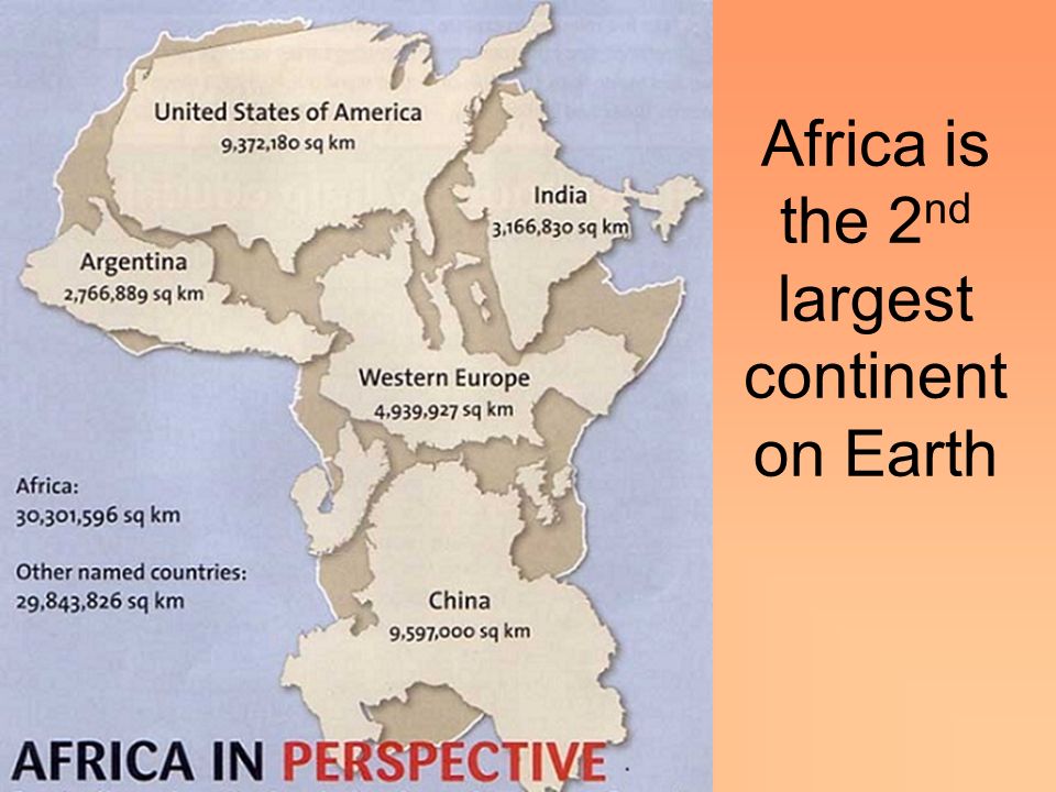 Africa is the 2 nd largest continent on Earth