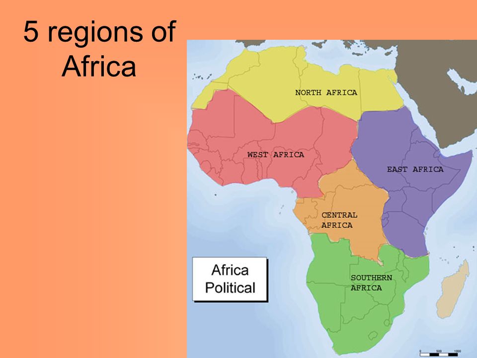 5 regions of Africa