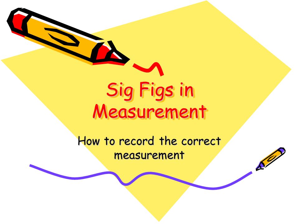 Sig Figs in Measurement How to record the correct measurement