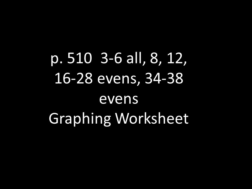 p all, 8, 12, evens, evens Graphing Worksheet