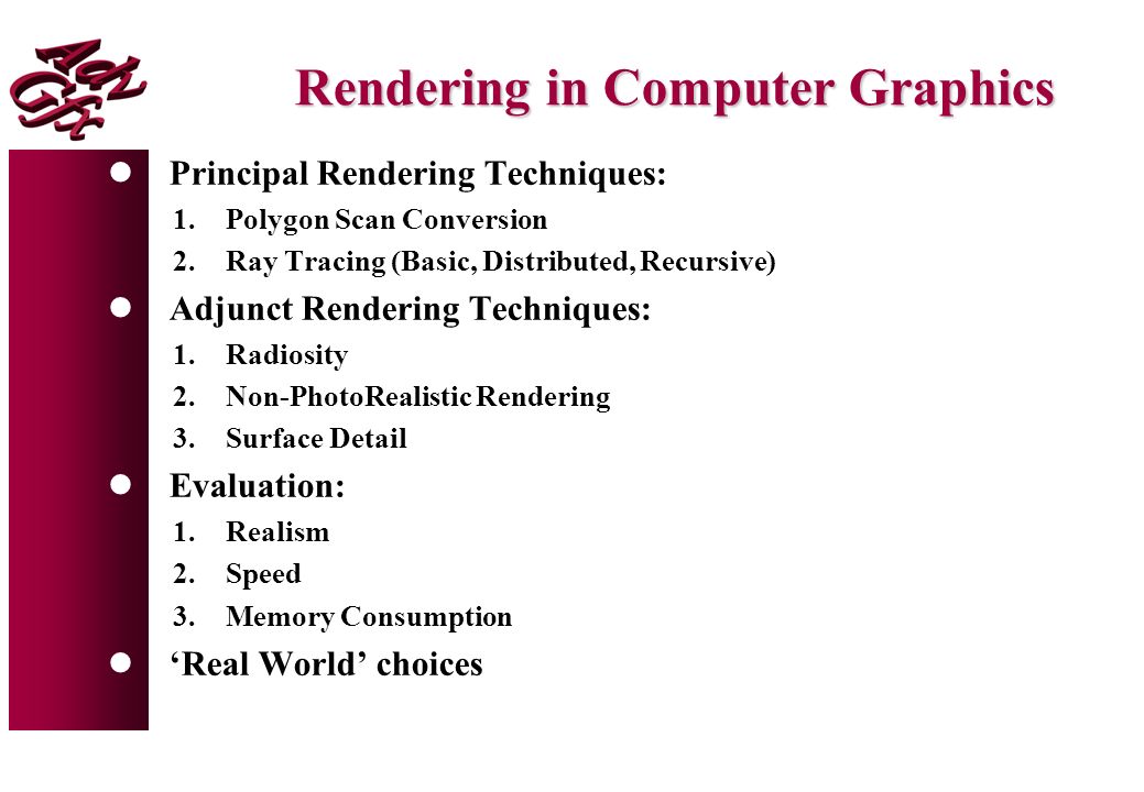 NonPhotoRealism and an Evaluation of Rendering Lecture ppt download